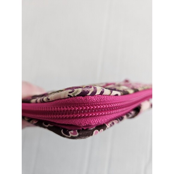 Vera Bradley Very Berry Zip Around Quilted Floral Wallet Twist Lock Retired HTF - Picture 9 of 15